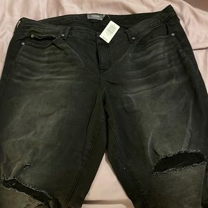 Torrid Black Distressed Jeans